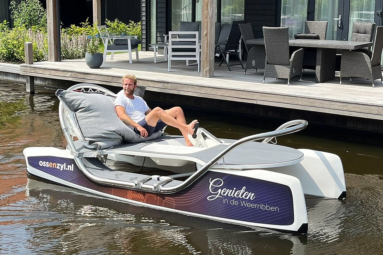 Viktor Ponten Ceclo Original Hybride Viktor Ponten, eigenaar Ceclo Nederland, op een Ceclo Original Hybride